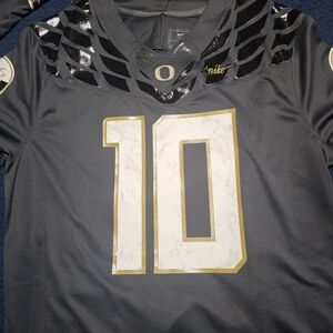 Phil Knight Limited Edition Nike Gray Football Jersey with Gold Accents BO NIX